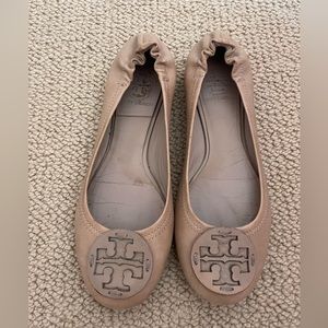 Tory Burch Nude Flats